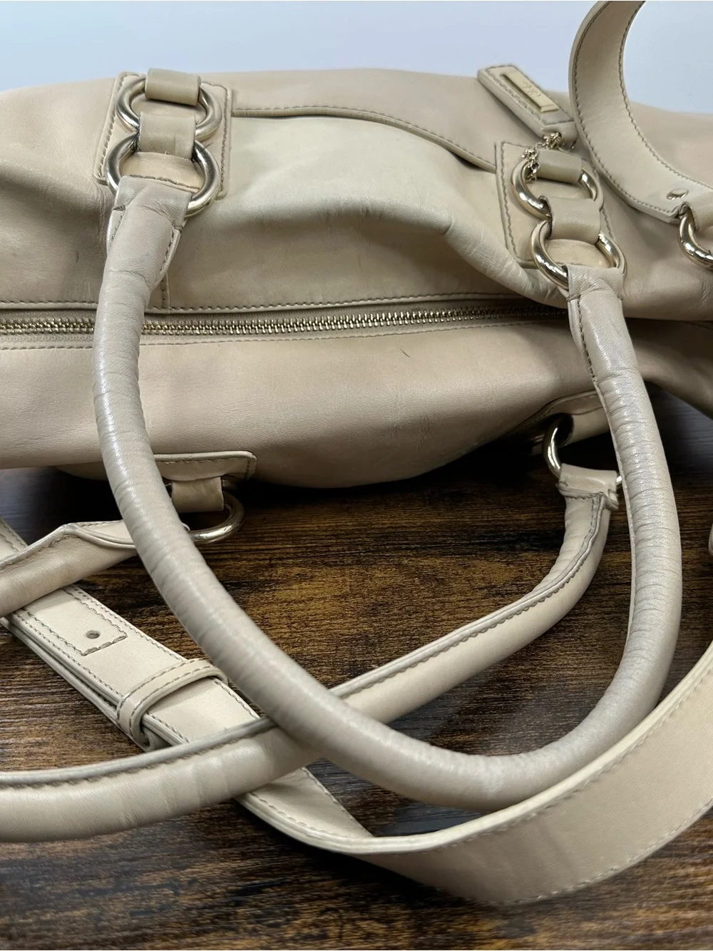 Cole Haan cream leather
